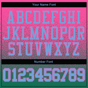 Custom Stitched Pink Kelly Green Fade Fashion Sports Pullover Sweatshirt Hoodie