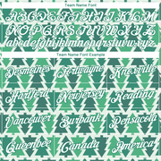 Custom Stitched Kelly Green Kelly Green-White Christmas 3D Sports Pullover Sweatshirt Hoodie