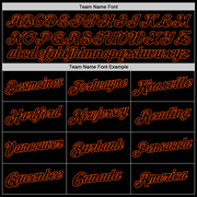 Custom Stitched White Black-Orange Split Fashion Sports Pullover Sweatshirt Hoodie