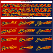 Custom Stitched Navy Red-Gold Gradient Fashion Sports Pullover Sweatshirt Hoodie