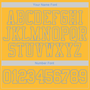 Custom Stitched Gold Gold-Light Blue Sports Pullover Sweatshirt Hoodie