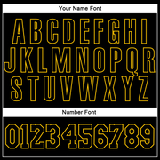 Custom Stitched Black Black-Gold Sports Pullover Sweatshirt Hoodie