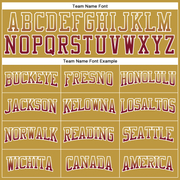 Custom Stitched Old Gold Crimson-White Fade Fashion Arrow Sports Pullover Sweatshirt Hoodie