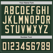 Custom Stitched Green Cream-Black Sports Pullover Sweatshirt Hoodie