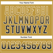 Custom Stitched Old Gold Black-White Fade Fashion Arrow Sports Pullover Sweatshirt Hoodie