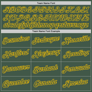 Custom Stitched Green Green-Gold Sports Pullover Sweatshirt Hoodie