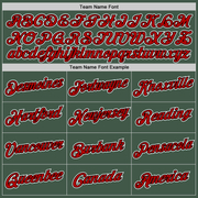 Custom Stitched Green Red-Black Sports Pullover Sweatshirt Hoodie