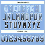 Custom Stitched Light Blue Black-White Fade Fashion Arrow Sports Pullover Sweatshirt Hoodie