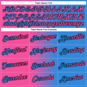 Custom Stitched Powder Blue Pink-Black Gradient Fashion Sports Pullover Sweatshirt Hoodie