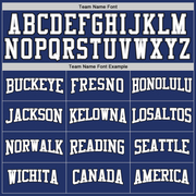 Custom Stitched Royal White Pinstripe White-Black Sports Pullover Sweatshirt Hoodie