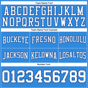 Custom Stitched Powder Blue White-Royal Football Pullover Sweatshirt Hoodie