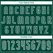 Custom Midnight Green White Geometric Shape Sublimation Volleyball Uniform Jersey