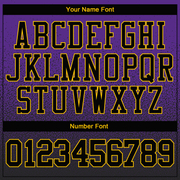 Custom Stitched Purple Black-Gold Fade Fashion Sports Pullover Sweatshirt Hoodie