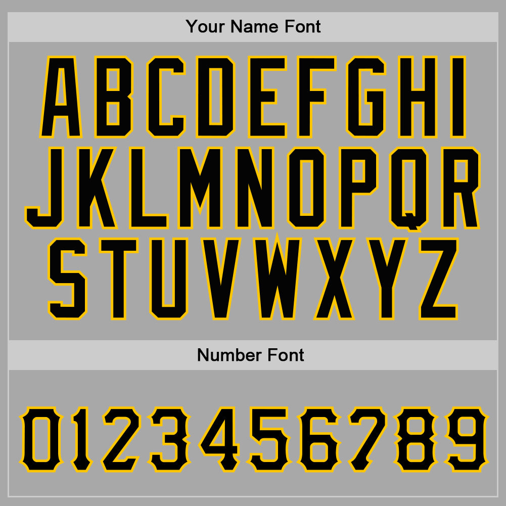 Custom Stitched Gray Black-Gold Sports Pullover Sweatshirt Hoodie