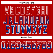 Custom Stitched Red Royal-White Fade Fashion Arrow Sports Pullover Sweatshirt Hoodie