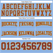Custom Stitched Light Blue Burgundy-Gold Football Pullover Sweatshirt Hoodie