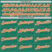 Custom Stitched Kelly Green Orange-White Sports Pullover Sweatshirt Hoodie