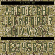 Custom Stitched Camo Olive-Cream Sports Pullover Sweatshirt Salute To Service Hoodie