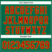 Custom Stitched Kelly Green Red-Gold 3D Christmas Sports Pullover Sweatshirt Hoodie