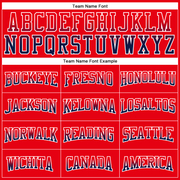 Custom Stitched Fire Red Navy-White Fade Fashion Arrow Sports Pullover Sweatshirt Hoodie