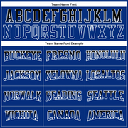 Custom Stitched White Black-Royal Fade Fashion Line Sports Pullover Sweatshirt Hoodie