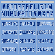 Custom Stitched Light Blue White Pinstripe Royal-White Sports Pullover Sweatshirt Hoodie