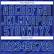 Custom Stitched Royal Roayl Navy-White 3D Pattern Design Sports Pullover Sweatshirt Hoodie