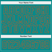 Custom Stitched White Aqua-Orange Split Fashion Sports Pullover Sweatshirt Hoodie