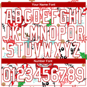 Custom Stitched White White-Red 3D Christmas Sloths Sports Pullover Sweatshirt Hoodie