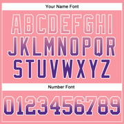 Custom Stitched Medium Pink Purple-White Fade Fashion Arrow Sports Pullover Sweatshirt Hoodie