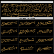 Custom Stitched White Black-Old Gold Split Fashion Sports Pullover Sweatshirt Hoodie