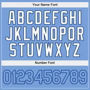 Custom Stitched White Light Blue-Royal Split Fashion Sports Pullover Sweatshirt Hoodie