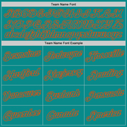 Custom Stitched White Aqua-Orange Split Fashion Sports Pullover Sweatshirt Hoodie