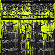 Custom Stitched Neon Green Black-White 3D Pattern Design Sports Pullover Sweatshirt Hoodie