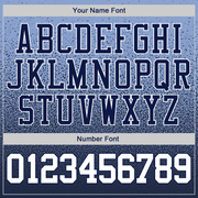 Custom Stitched Powder Blue White-Navy Fade Fashion Sports Pullover Sweatshirt Hoodie