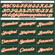 Custom Stitched Green White-Orange Sports Pullover Sweatshirt Hoodie