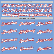 Custom Stitched White Light Blue-Red Split Fashion Sports Pullover Sweatshirt Hoodie