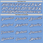 Custom Stitched Light Blue White-Navy Sports Pullover Sweatshirt Hoodie