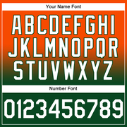 Custom Stitched Orange White-Green Fade Fashion Sports Pullover Sweatshirt Hoodie