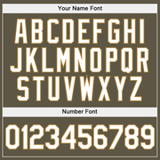 Custom Stitched Olive White-Old Gold Sports Pullover Sweatshirt Salute To Service Hoodie