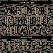 Custom Stitched Camo Black-Cream Sports Pullover Sweatshirt Salute To Service Hoodie