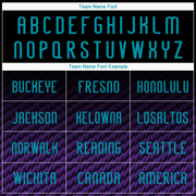 Custom Black Teal-Purple Geometric Shape Sublimation Volleyball Uniform Jersey