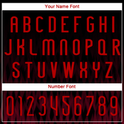 Custom Black Red Zigzag Sublimation Volleyball Uniform Jersey