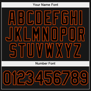 Custom Stitched White Black-Orange Split Fashion Sports Pullover Sweatshirt Hoodie