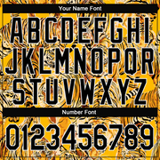 Custom Stitched Gold Black-White 3D Pattern Design Tiger Sports Pullover Sweatshirt Hoodie