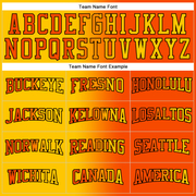 Custom Stitched Orange Yellow-Black Gradient Fashion Sports Pullover Sweatshirt Hoodie