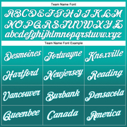 Custom Stitched Aqua White-Teal Fade Fashion Sports Pullover Sweatshirt Hoodie