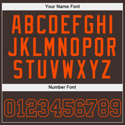 Custom Stitched Brown Brown-Orange Sports Pullover Sweatshirt Hoodie