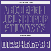 Custom Stitched White Purple-Gray Split Fashion Sports Pullover Sweatshirt Hoodie