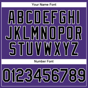 Custom Stitched Purple Black-White Sports Pullover Sweatshirt Hoodie